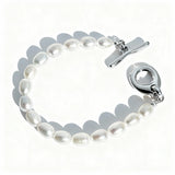Tasia Pearl Bracelet - Silver