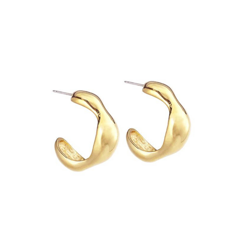 CONTOUR HOOPS - GOLD
