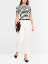 Striped T-shirt made of cotton rib