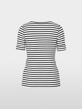 Striped T-shirt made of cotton rib