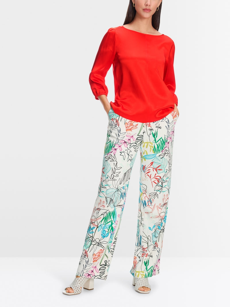 Feminine blouse in pure silk