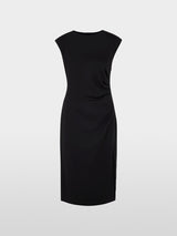 Dress with asymmetrical details