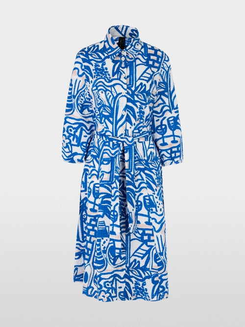 Shirt dress with painting print