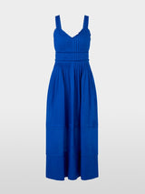 Corset dress with pleats