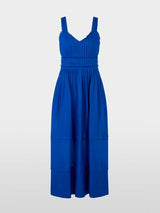 Corset dress with pleats