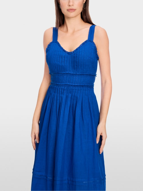 Corset dress with pleats