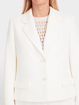 Short unicolour blazer in superstretch