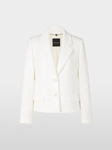 Short unicolour blazer in superstretch