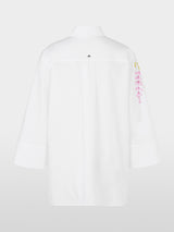 Organic cotton shirt blouse with print