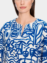 Printed slip blouse
