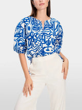 Printed slip blouse