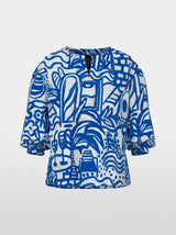 Printed slip blouse