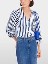 Blouse with tasselled trim