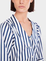 Blouse with tasselled trim