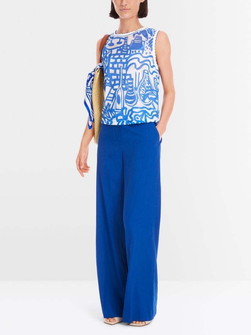 Knitted in Germany top with print