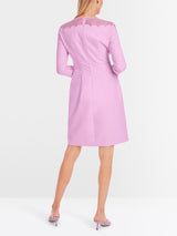 Transparent/opaque short sheath dress