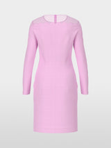 Transparent/opaque short sheath dress