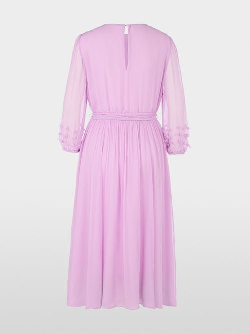 Plain delicate viscose crepe dress