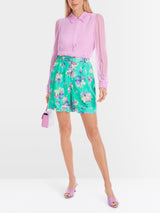 Delicate viscose crepe shirt blouse