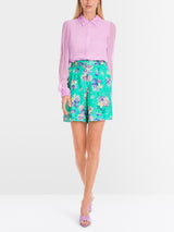 Delicate viscose crepe shirt blouse