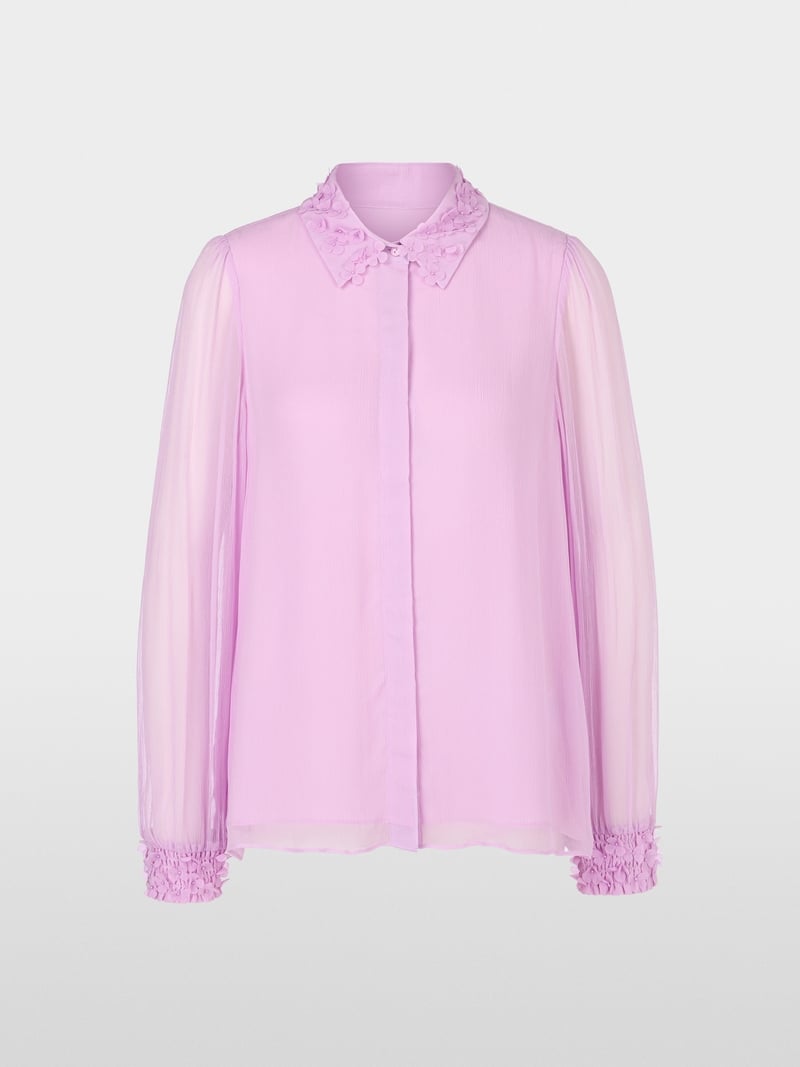 Delicate viscose crepe shirt blouse