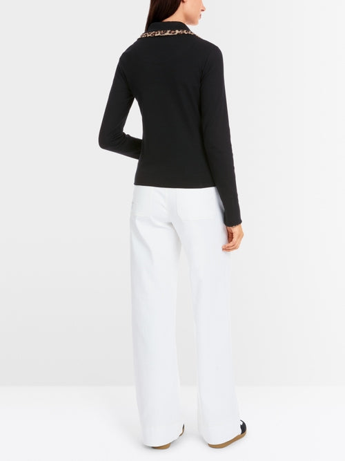 Zip jacket in cotton rib
