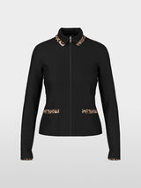 Zip jacket in cotton rib