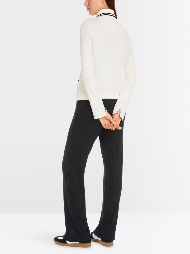 Light jacket in cotton rib
