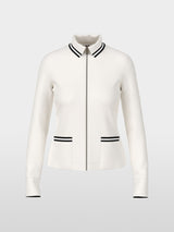 Light jacket in cotton rib