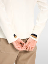 Fitted jersey blazer - Off White