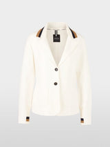 Fitted jersey blazer - Off White