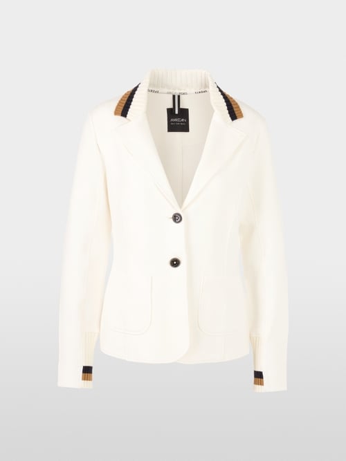 Fitted jersey blazer - Off White