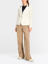 Fitted jersey blazer - Off White