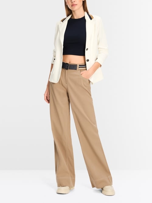 Fitted jersey blazer - Off White