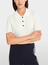 Polo shirt in wool – "Rethink Together"