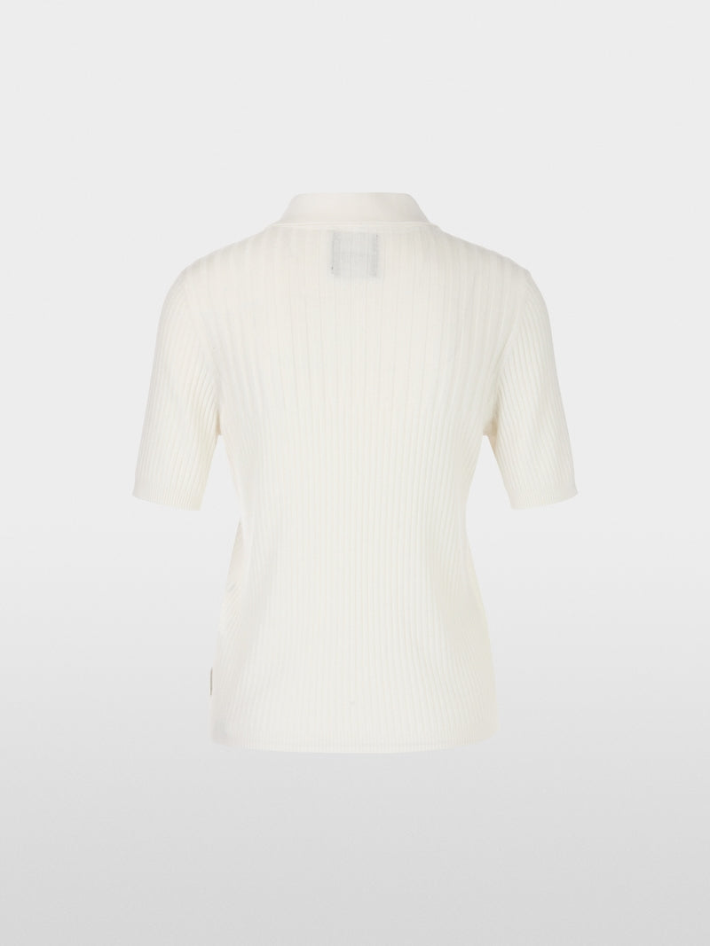 Polo shirt in wool – "Rethink Together"