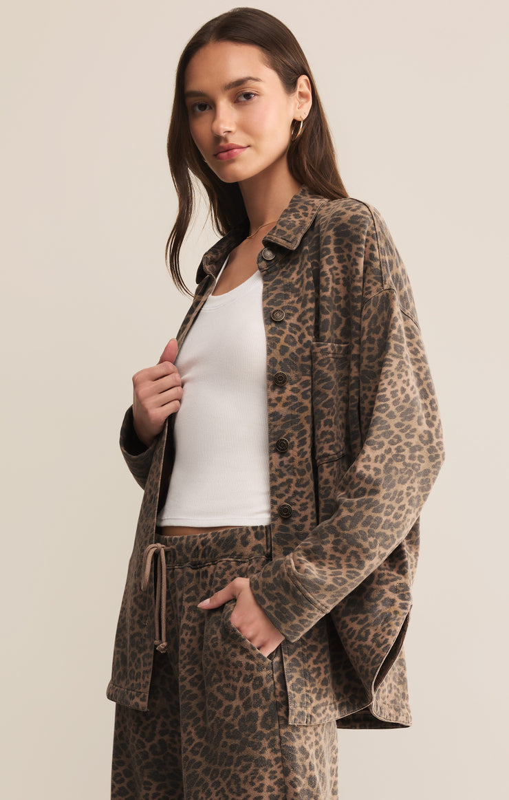 All Day Knit Leopard Jacket