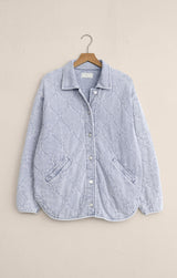 Boulder Quilted Knit Denim Jacket