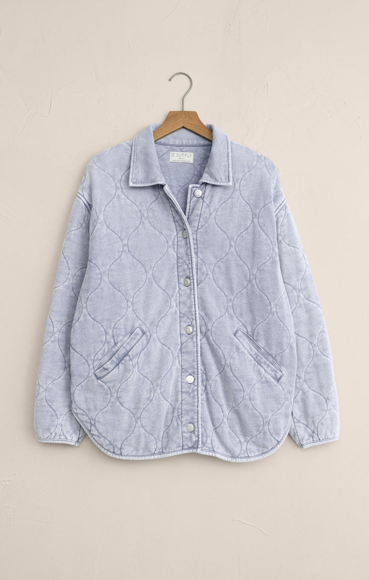 Boulder Quilted Knit Denim Jacket