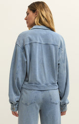 Heritage Knit Denim Jacket - Ocean Air Indigo