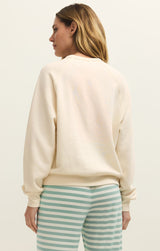 Vacay Fleece Sweatshirt - Vanilla Ice