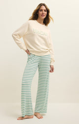 Vacay Fleece Sweatshirt - Vanilla Ice