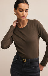 Modern Slub Long Sleeve Top
