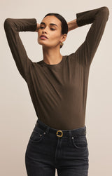 Modern Slub Long Sleeve Top