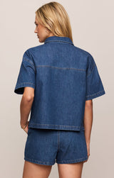 Everyday Denim Button Up - Deep Water