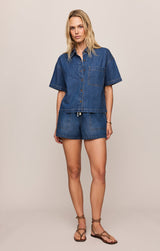 Everyday Denim Button Up - Deep Water