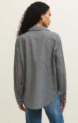 Seaport Gingham Button Up - Eclipse