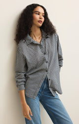 Seaport Gingham Button Up - Eclipse