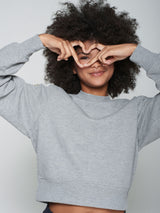 CUT OUT HEART SWEATSHIRT