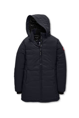 CAMP HOODED DOWN JACKET MATTE FINISH - NAVY